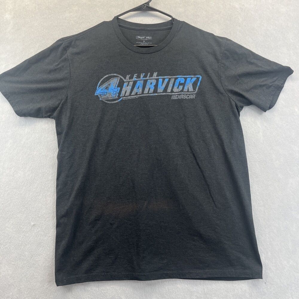 Kevin Harvick #4 Nascar Black T Shirt Flag Stewart Haas Racing XL